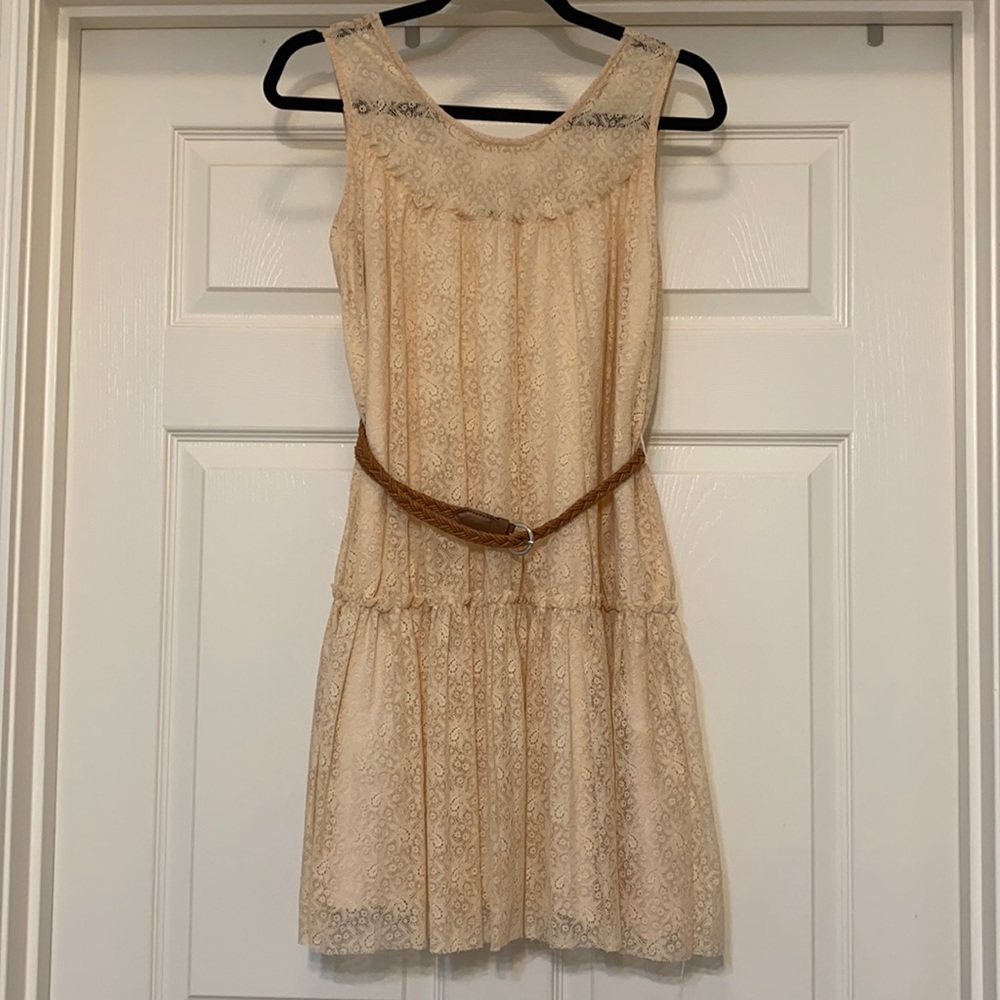 C. Luce lace dress with belt